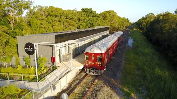 Photo of the Byron Bay Train at the North Beach station